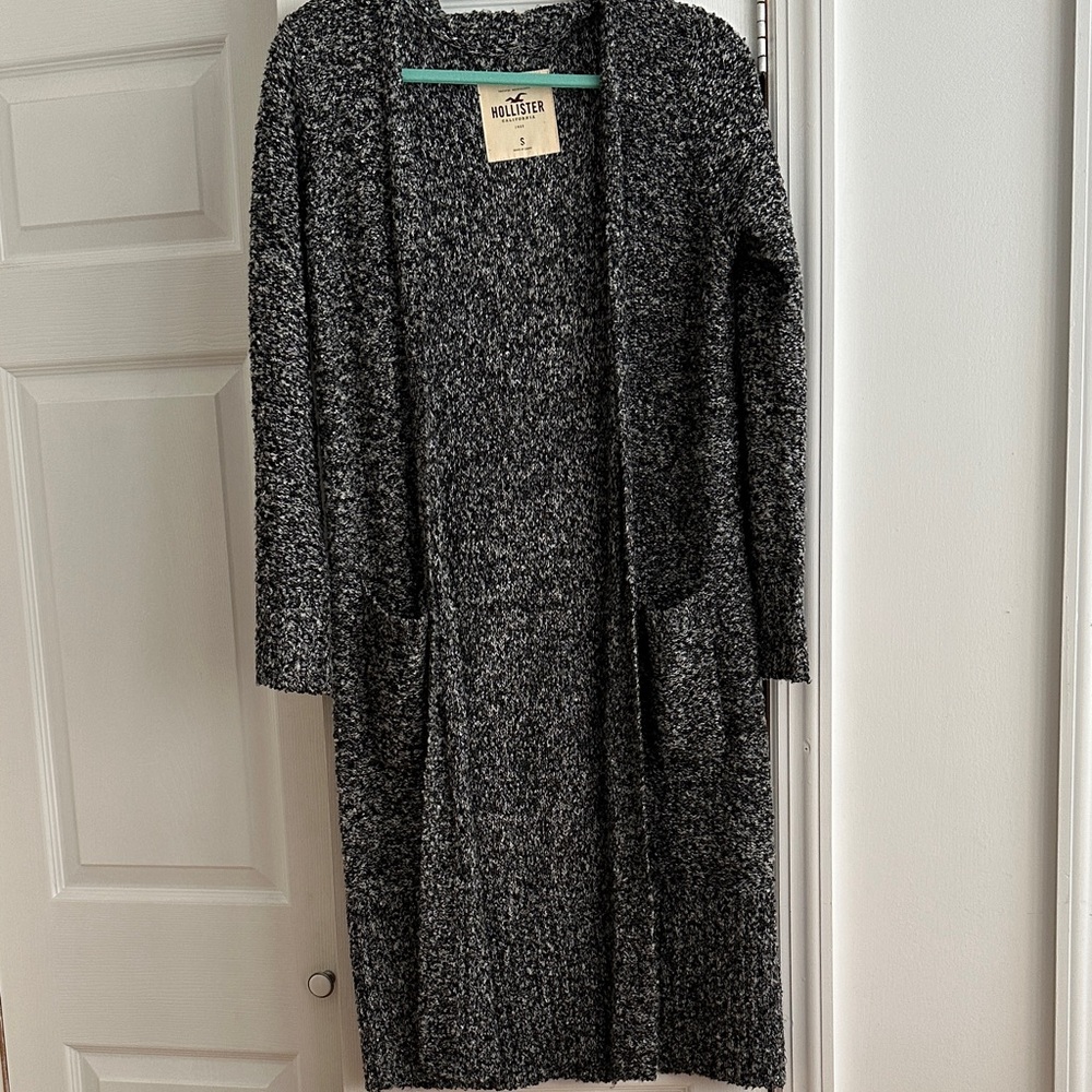 Hollister Women's Gray Cardigan Duster